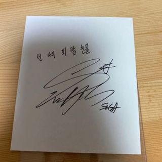 BTS ユンギ チェキ風トレカの通販 by mangoo_shop|ラクマ