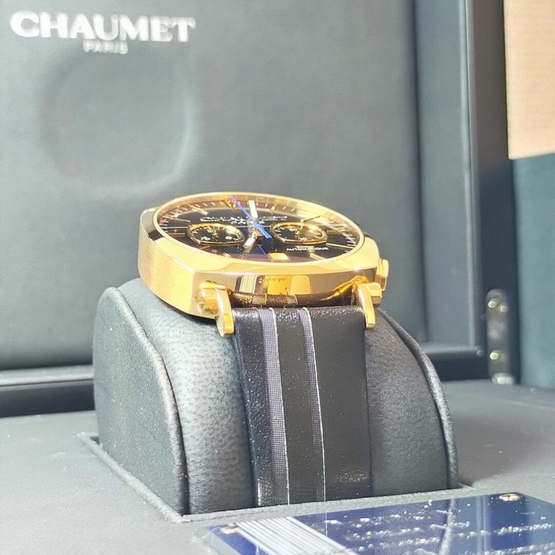 CHAUMET(ショーメ)の超破格!! Chaumet 18KPG ダンディ クロノグラフ XL メンズの時計(腕時計(アナログ))の商品写真