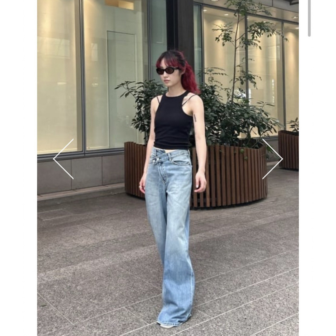 MOUSSY CROSS WAIST WIDE STRAIGHT 3