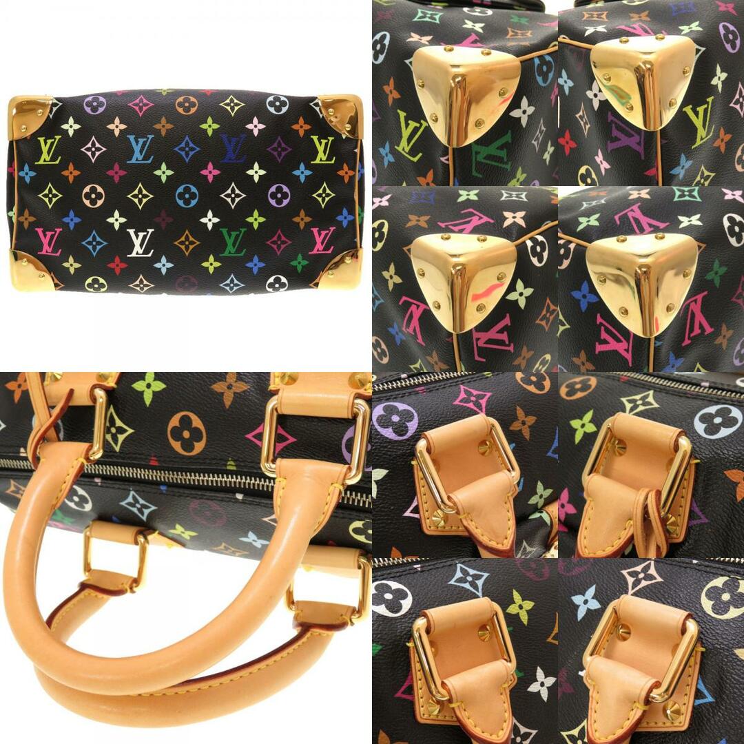 LOUIS VUITTON(ルイヴィトン)の美品 ルイ ヴィトン モノグラム マルチカラー スピーディ30  ノワール M92642 ハンドバッグ バッグ 黒  LV 0119 【中古】 LOUIS VUITTON レディースのバッグ(ハンドバッグ)の商品写真