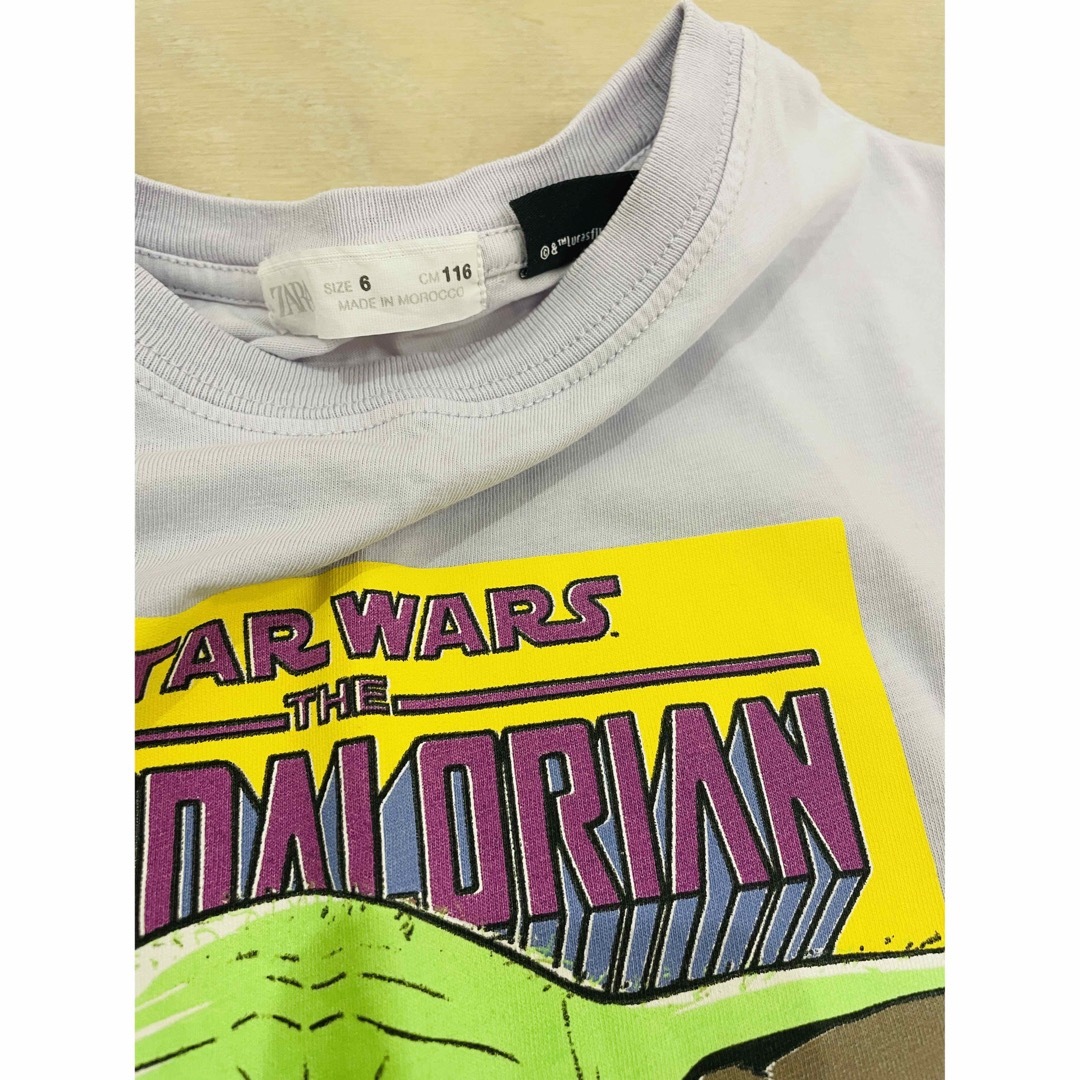 ZARA KIDS(ザラキッズ)のザラ キッズ スターウォーズ ヨーダ Ｔシャツ キッズ/ベビー/マタニティのキッズ服男の子用(90cm~)(Tシャツ/カットソー)の商品写真