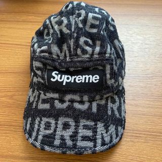 シュプリーム(Supreme)のTerry Spellout Camp Cap COLOR Black(キャップ)