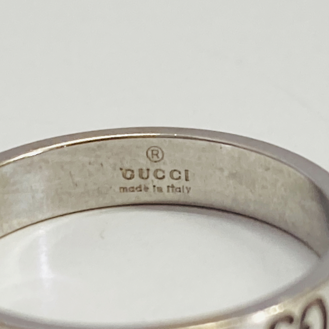 Gucci(グッチ)のグッチ アイコンリング 18号表記  K18 WG  GUCCI 750 レディースのアクセサリー(リング(指輪))の商品写真