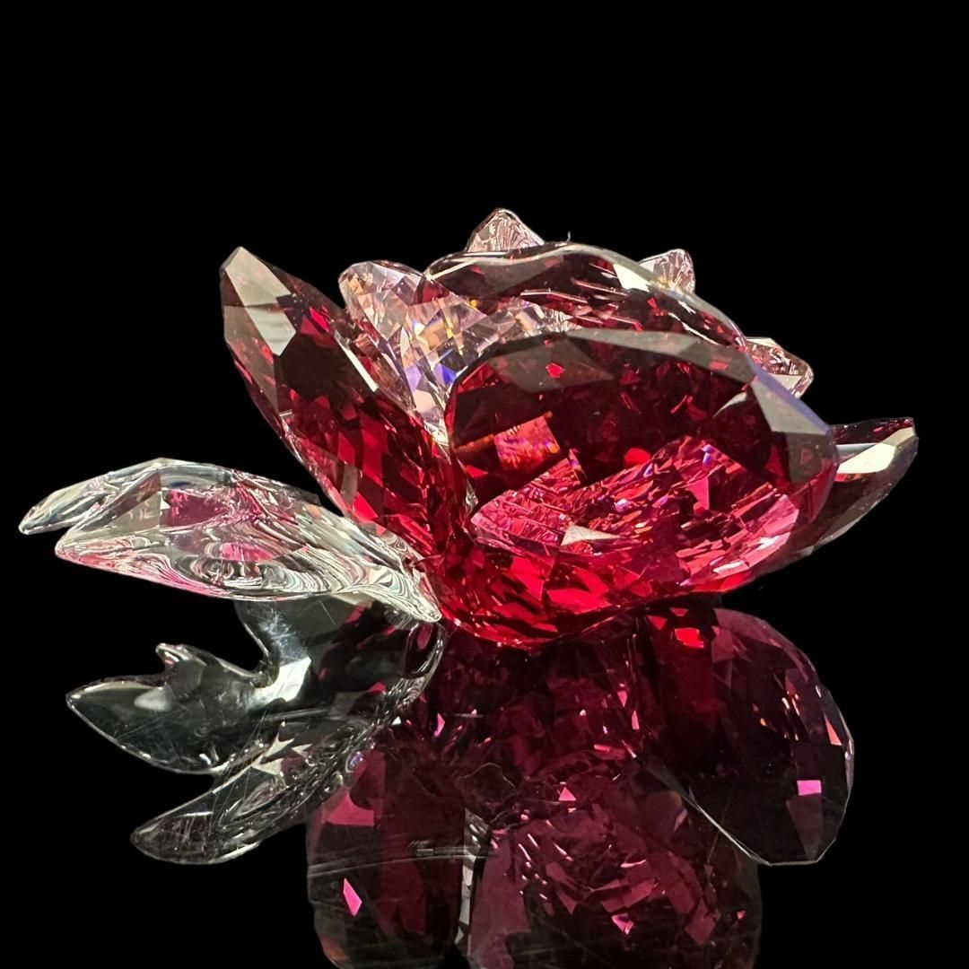 ベルギー製 ☆希少☆スワロフスキー ピオニー 花 置物 インテリア 芍薬