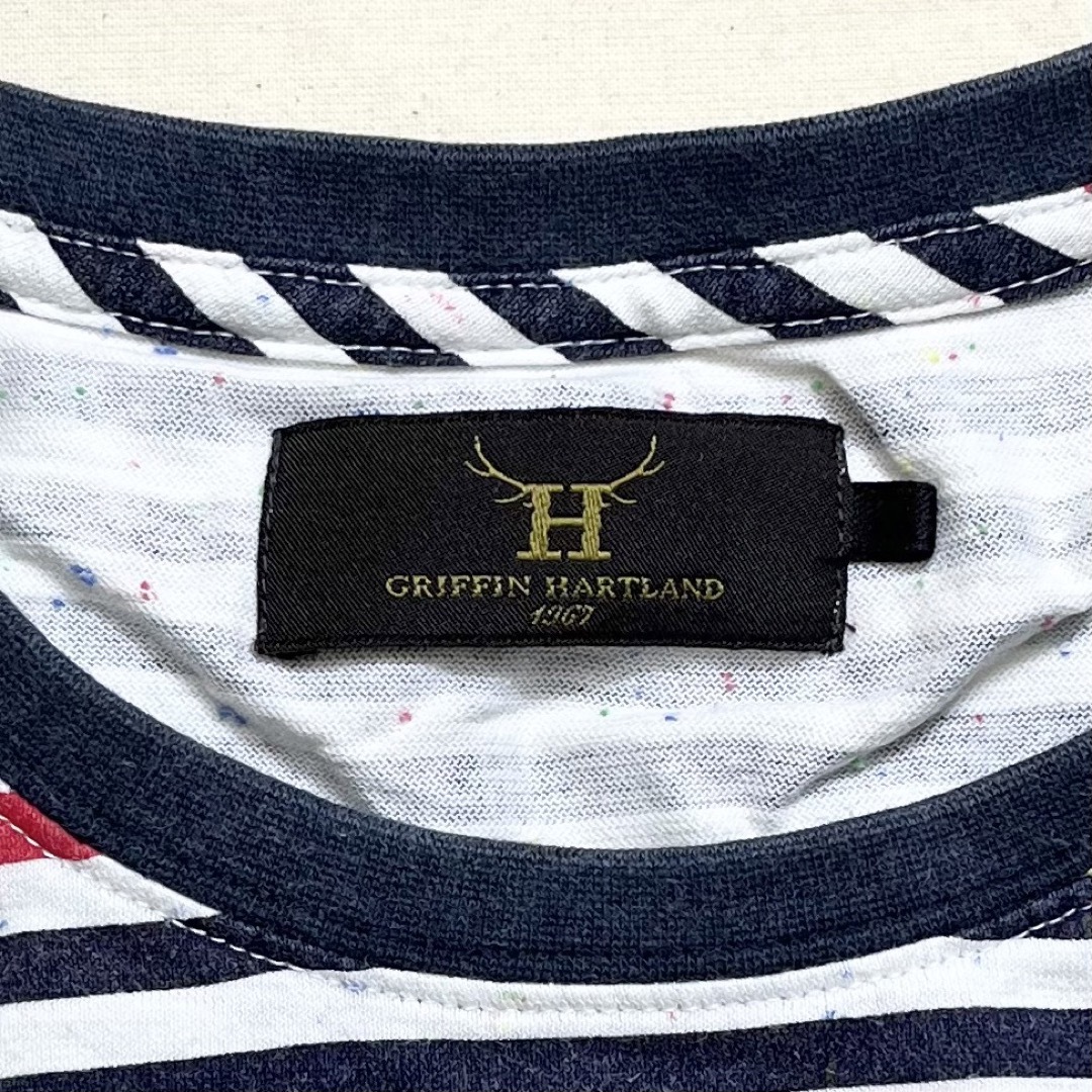 GRIFFIN(グリフィン)のGRIFFIN HARTLAND(UK)ビンテージボーダーTシャツ メンズのトップス(Tシャツ/カットソー(半袖/袖なし))の商品写真