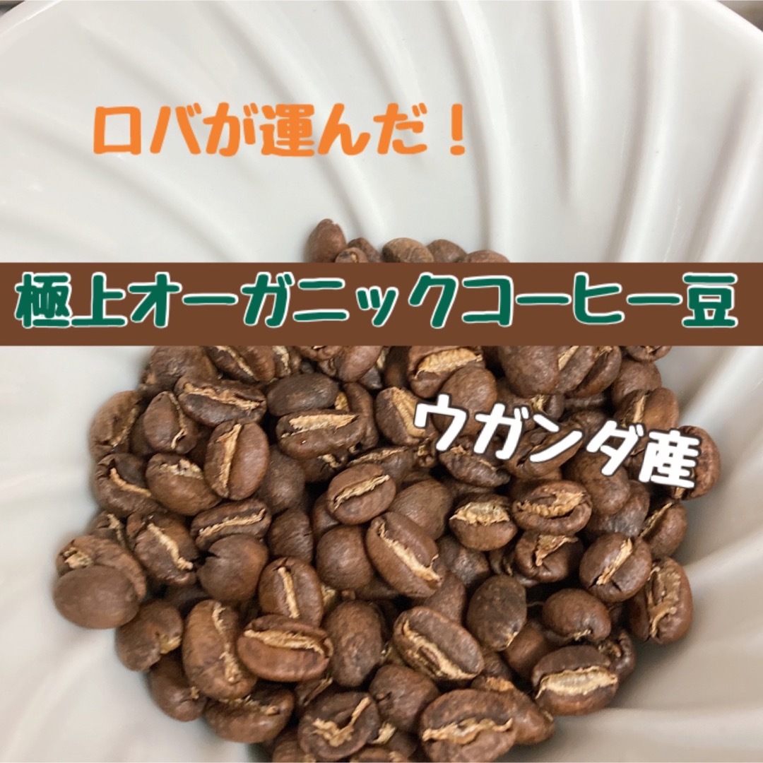 ウガンダ100%ナチュラルコーヒー(豆) 10パック-