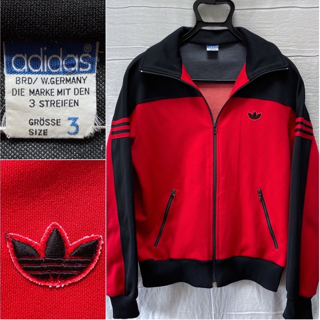 adidas トラックジャケット デサント製80s 3号 - ジャージ