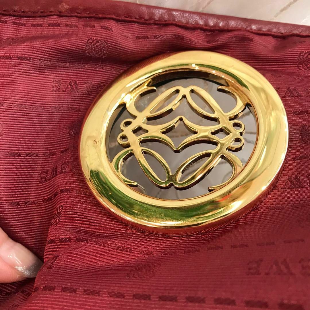 ☆美品☆LOEWE ロエベ マイア 2way ショルダーバッグ 斜め掛け ボルド