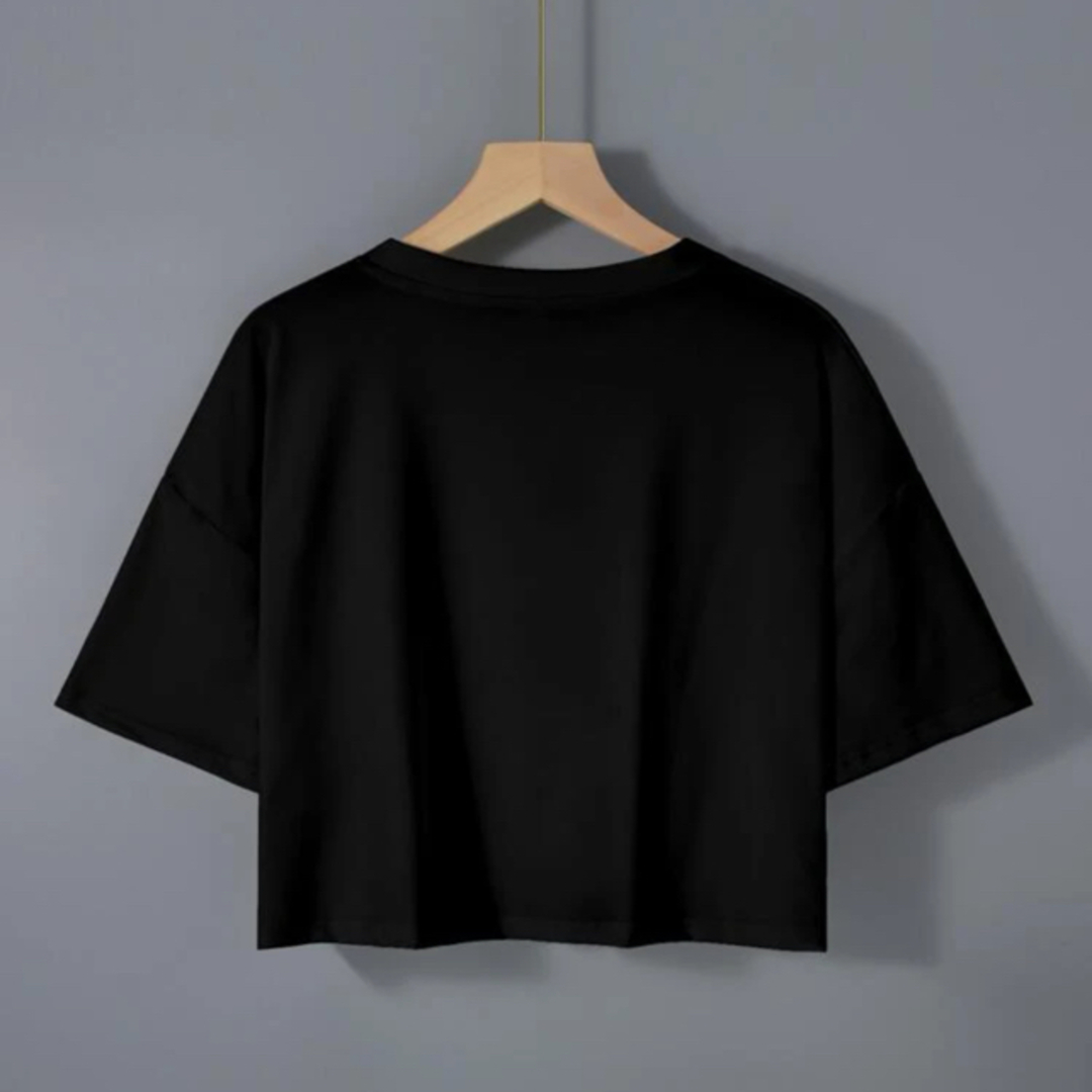 黒　Tシャツ レディースのトップス(Tシャツ(半袖/袖なし))の商品写真