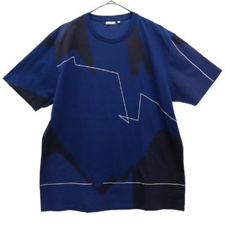 カルバンクライン(Calvin Klein)のカルバンクライン ビッグサイズ プリント 半袖 Tシャツ 3L ブルー系 Calvin Klein メンズ 【中古】  【230624】(Tシャツ/カットソー(半袖/袖なし))