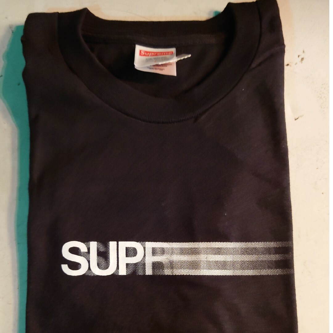 supreme モーションロゴ Tシャツ Ｌ黒 ブラック