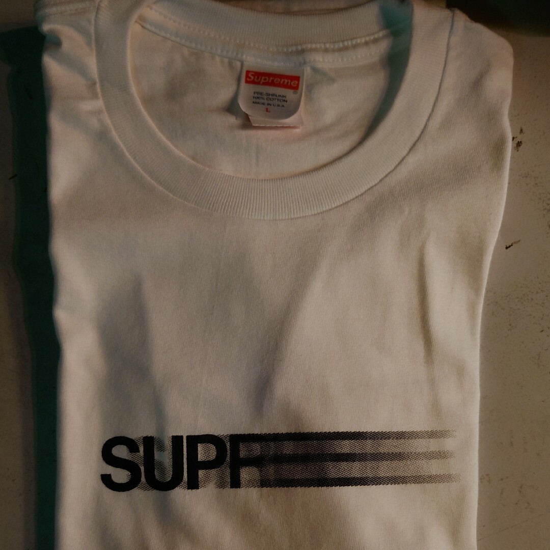 supreme モーションロゴ Tシャツ Ｌ白 ホワイトのサムネイル