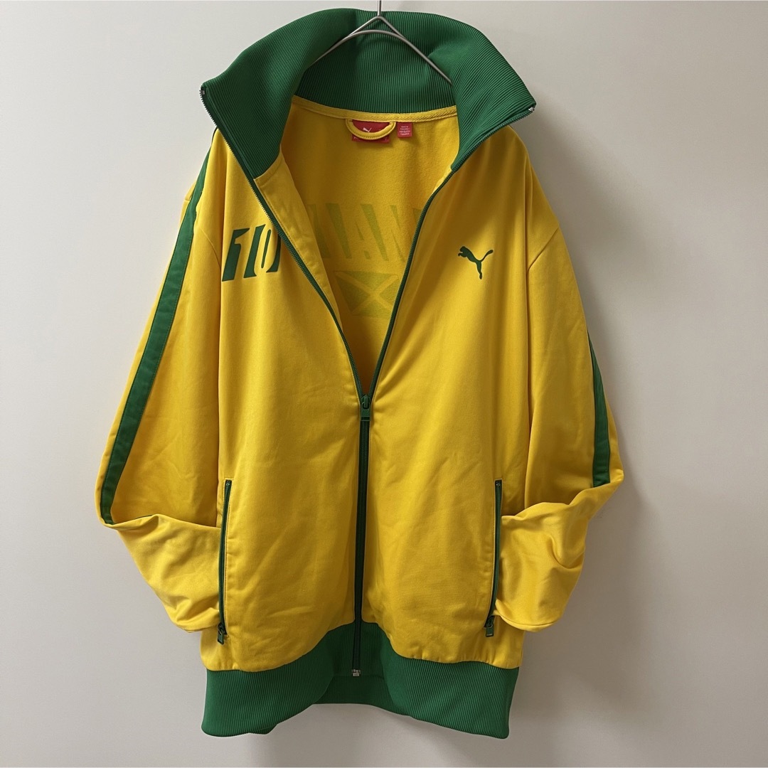 希少vintagePUMA　目利きプーマ　トラックジャケット　ジャマイカ黄色緑