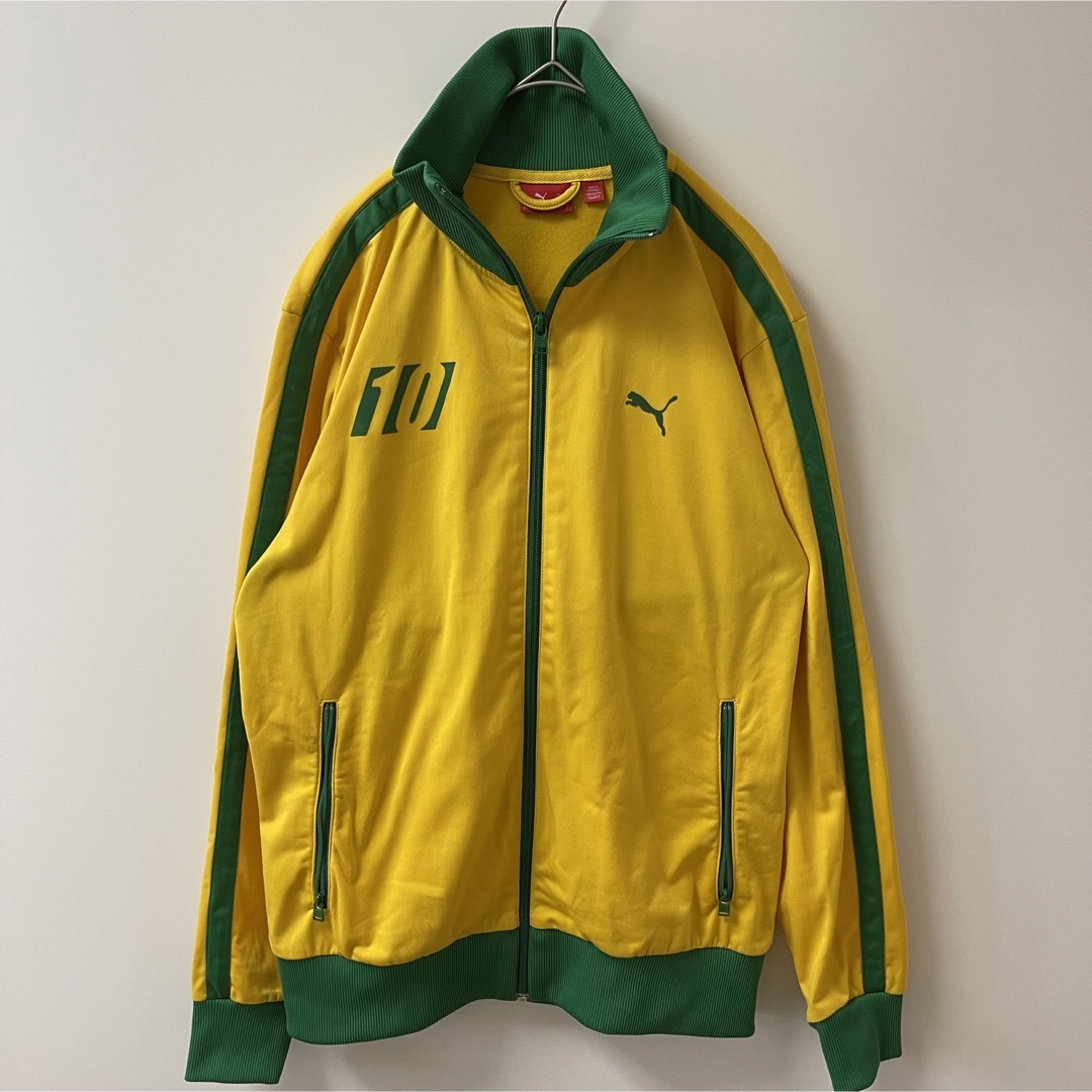 希少vintagePUMA　目利きプーマ　トラックジャケット　ジャマイカ黄色緑