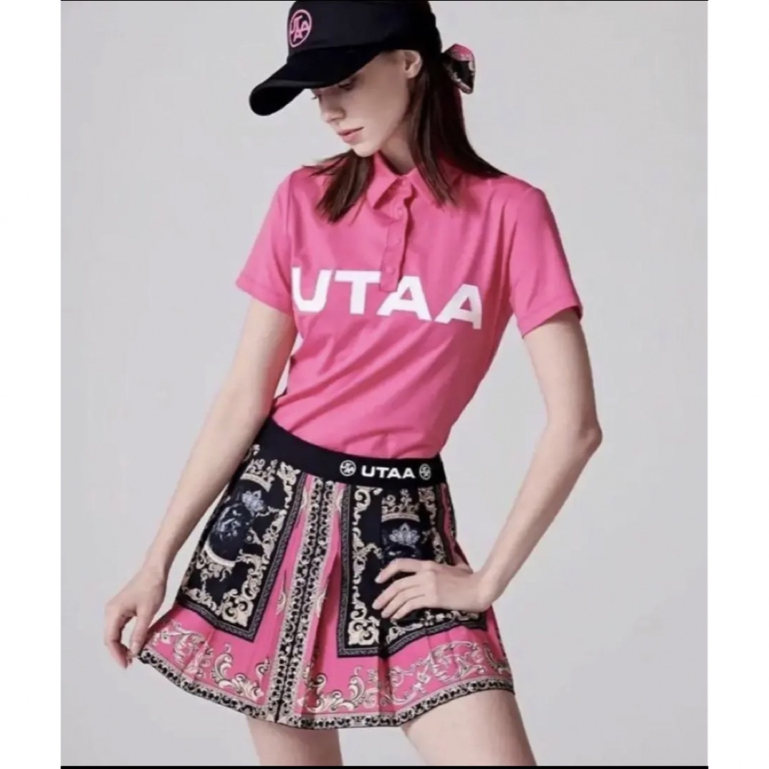 UTAAユタ ゴルフウェア レディース半袖 ポロシャツスカート2点セット-