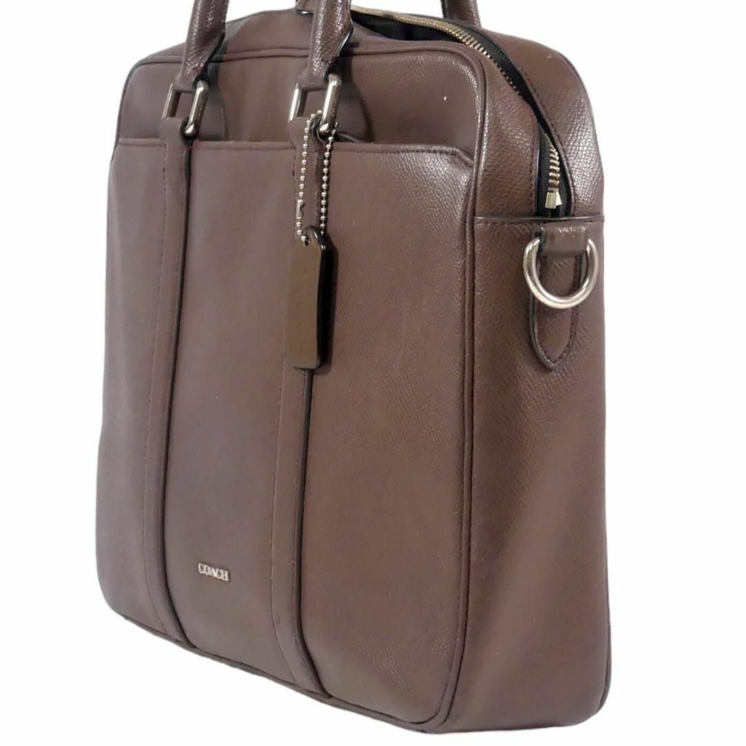 ビジネスバッグ 本革 レザー メンズ COACH コーチ 茶 TN1552