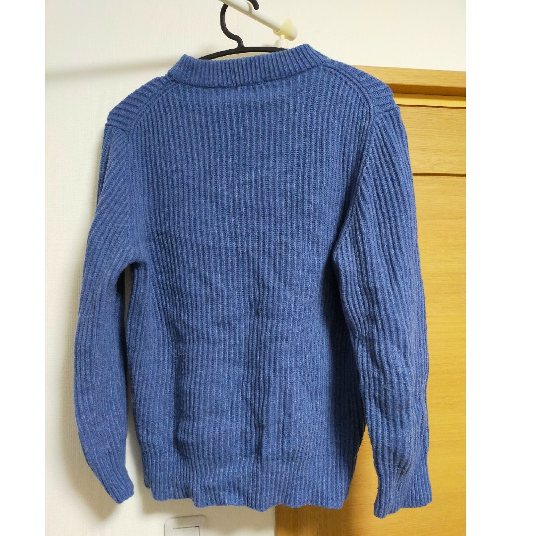 GU(ジーユー)のGU セーター　メンズS　ブルー　中古 メンズのトップス(ニット/セーター)の商品写真