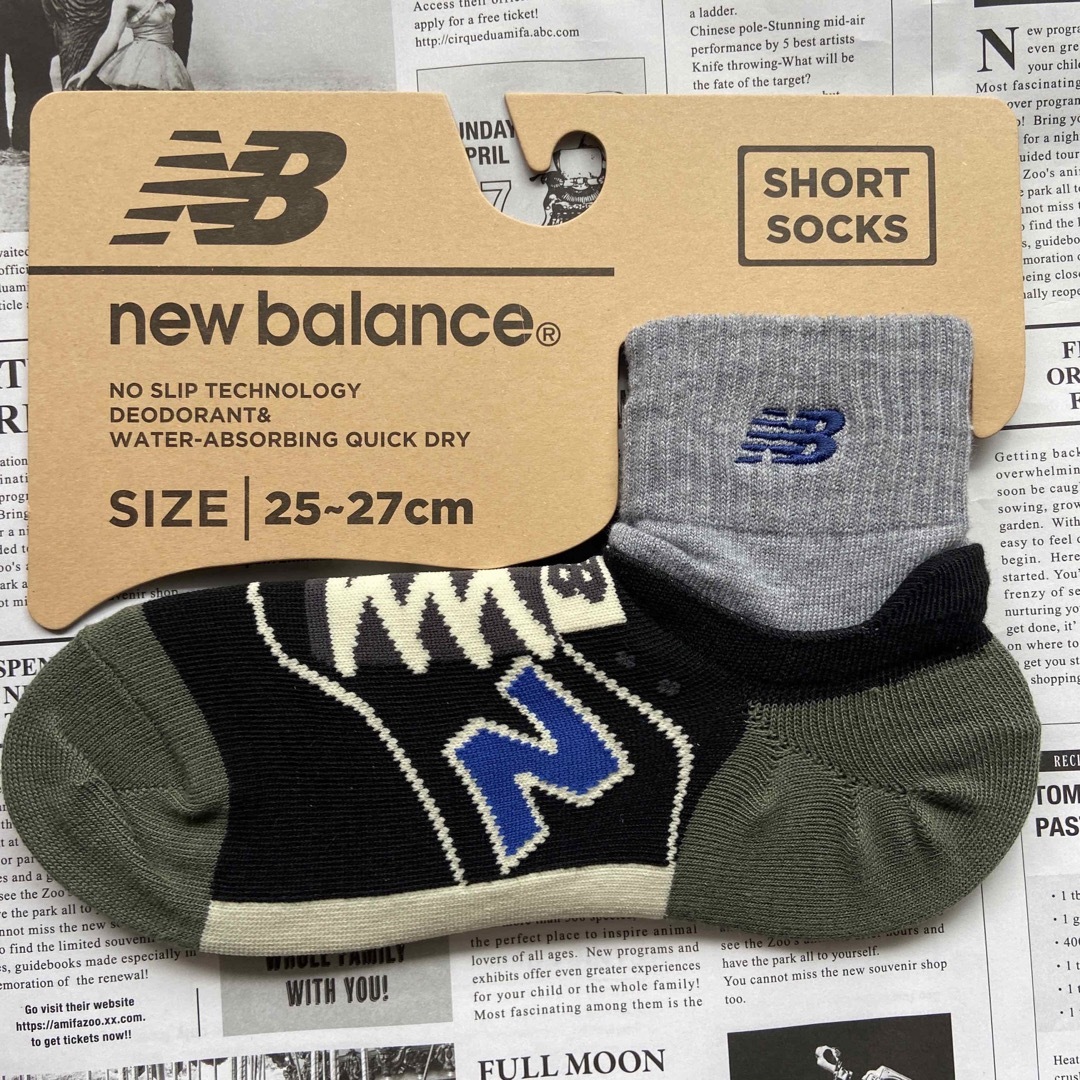 New Balance(ニューバランス)の新品★メンズ25㎝〜27㎝★ニューバランス靴下★4足ロングタイプ★Ａ  メンズのレッグウェア(ソックス)の商品写真