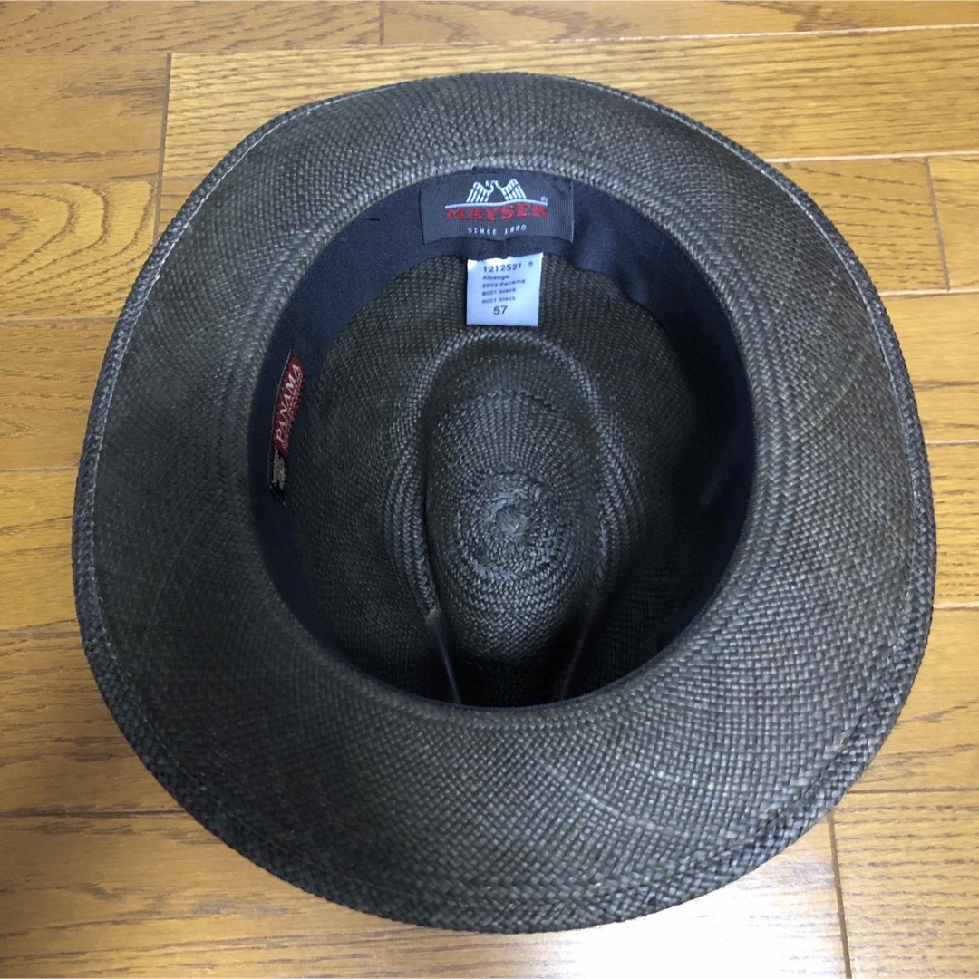 Borsalino(ボルサリーノ)のヴィンテージ　マイザー　MAYSER エクアドル製パナマハット　中折れ帽 メンズの帽子(ハット)の商品写真