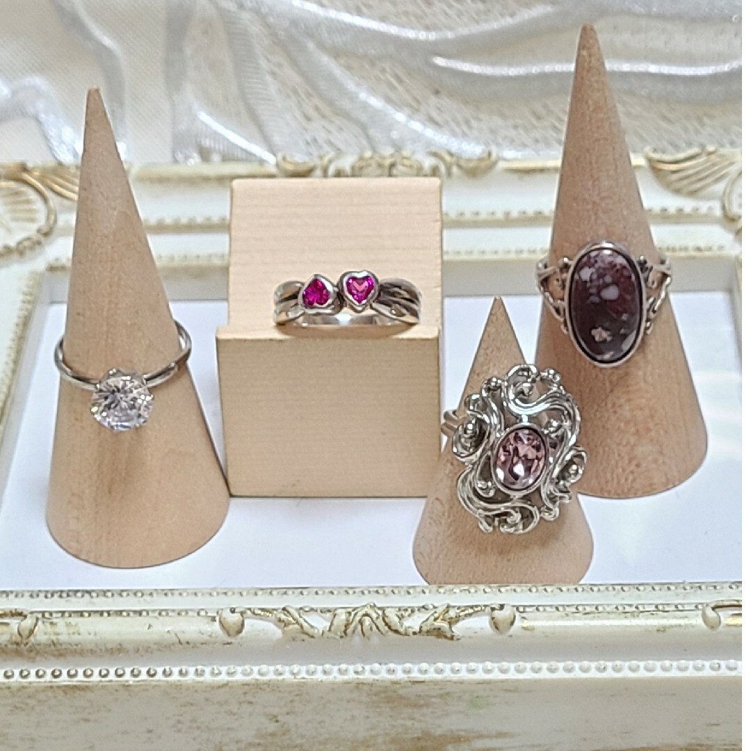 👑リング４点セット レディースのアクセサリー(リング(指輪))の商品写真