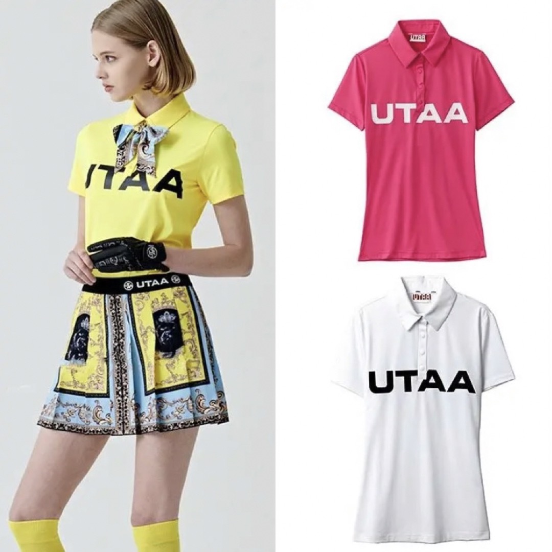UTAA ゴルフ レディース シャツ 半袖 トップス（XSサイズ）