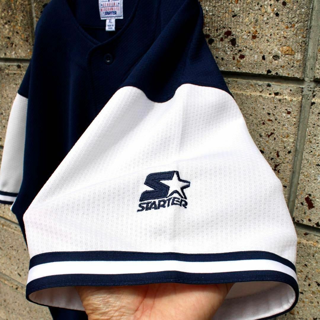 石見銀山 STARTER × NY.Yankees XLサイズ 厚手生地 古着ゲームシャツ