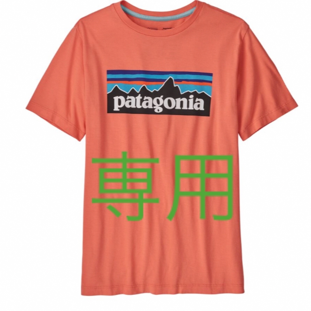 patagonia(パタゴニア)のもも様専用130cm patagoniaオーガニックサーティP-6ロゴ キッズ/ベビー/マタニティのキッズ服男の子用(90cm~)(Tシャツ/カットソー)の商品写真