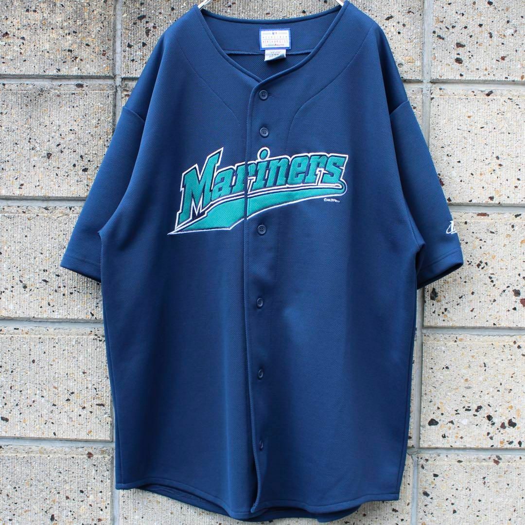 MLB Seattle Mariners 90s 大きめサイズ ゲームシャツ