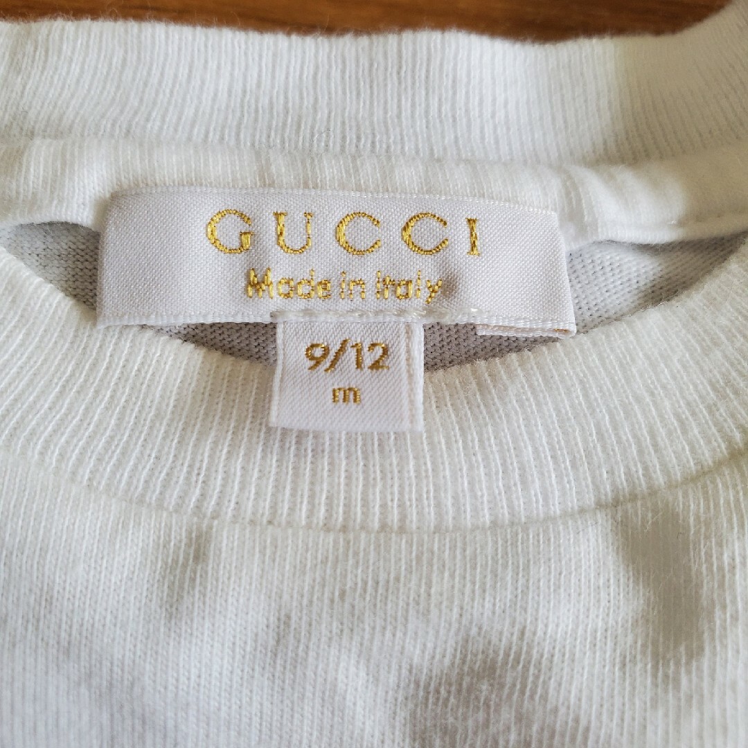 Gucci(グッチ)のGUCCI ベビーTシャツ　9-12M　男女兼用 キッズ/ベビー/マタニティのベビー服(~85cm)(Ｔシャツ)の商品写真