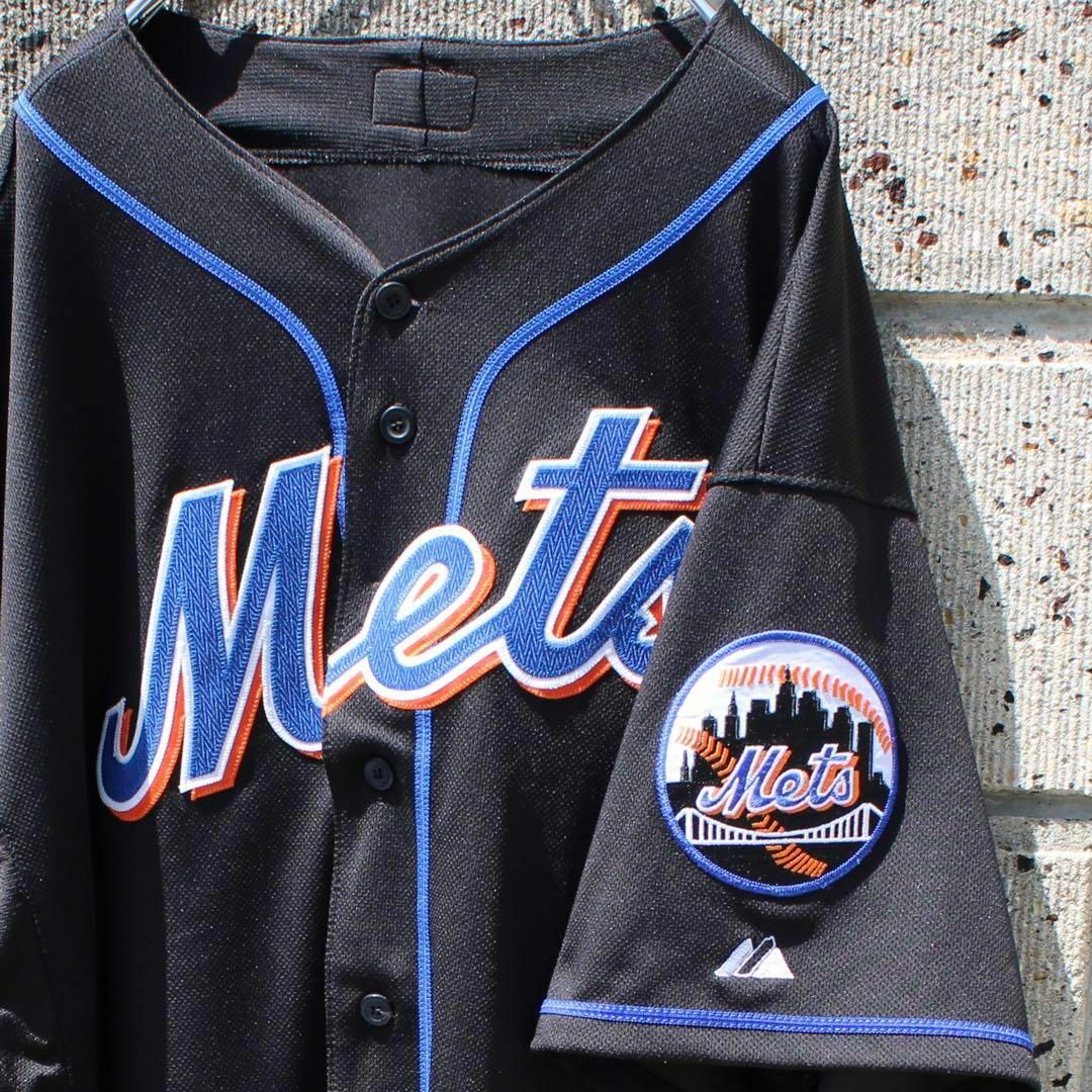 USA製　NewYork Mets × Majestic 52 ゲームシャツ