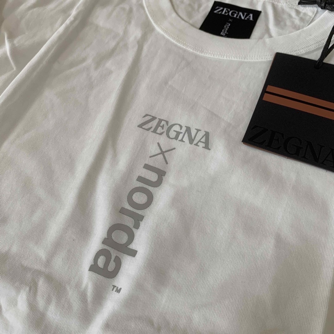 ゼニア　ノルダ　ZEGNA norda コラボ　レア　Tシャツ メンズ　白　半袖