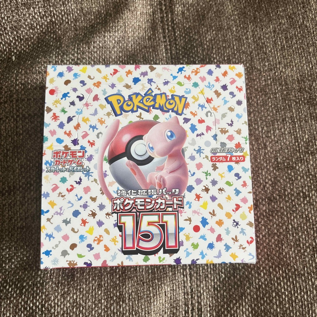 ポケモンカード151 1box シュリンクなし　ぺりぺり付き