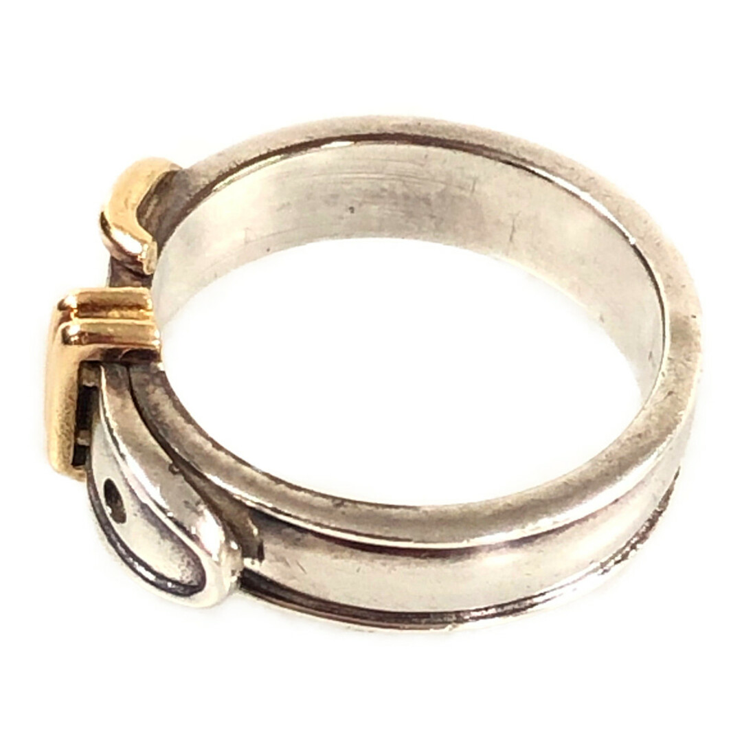HERMES エルメス サンチュール ベルトモチーフ コンビ リング シルバー ゴールド サイズ53(11号) 正規品 / 29059 2