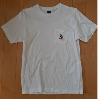 ユニクロ　ディズニー　半袖　Tシャツ　白　サイズM(Tシャツ/カットソー(半袖/袖なし))