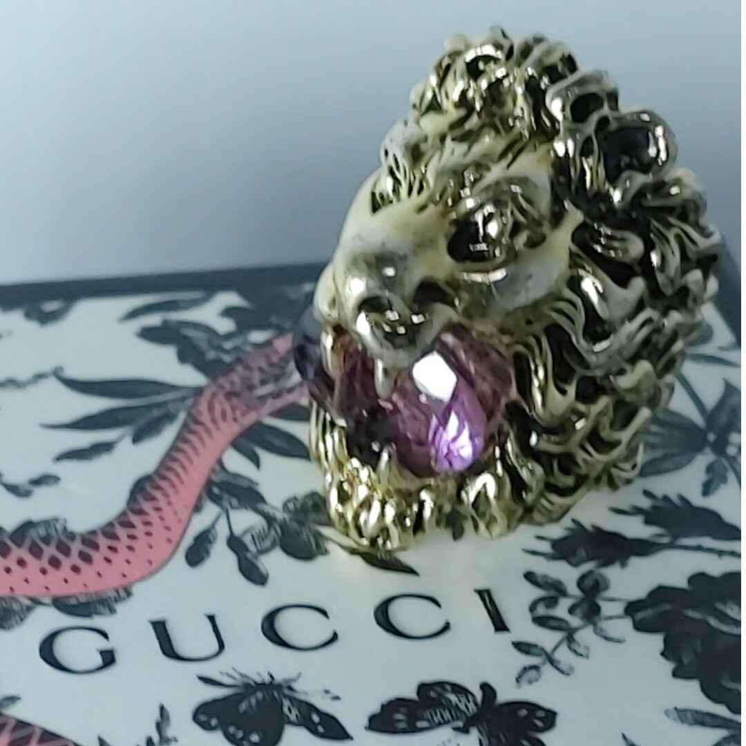 Gucci - GUCCI ライオン リング アメジスト 10号の通販 by マイマイ's