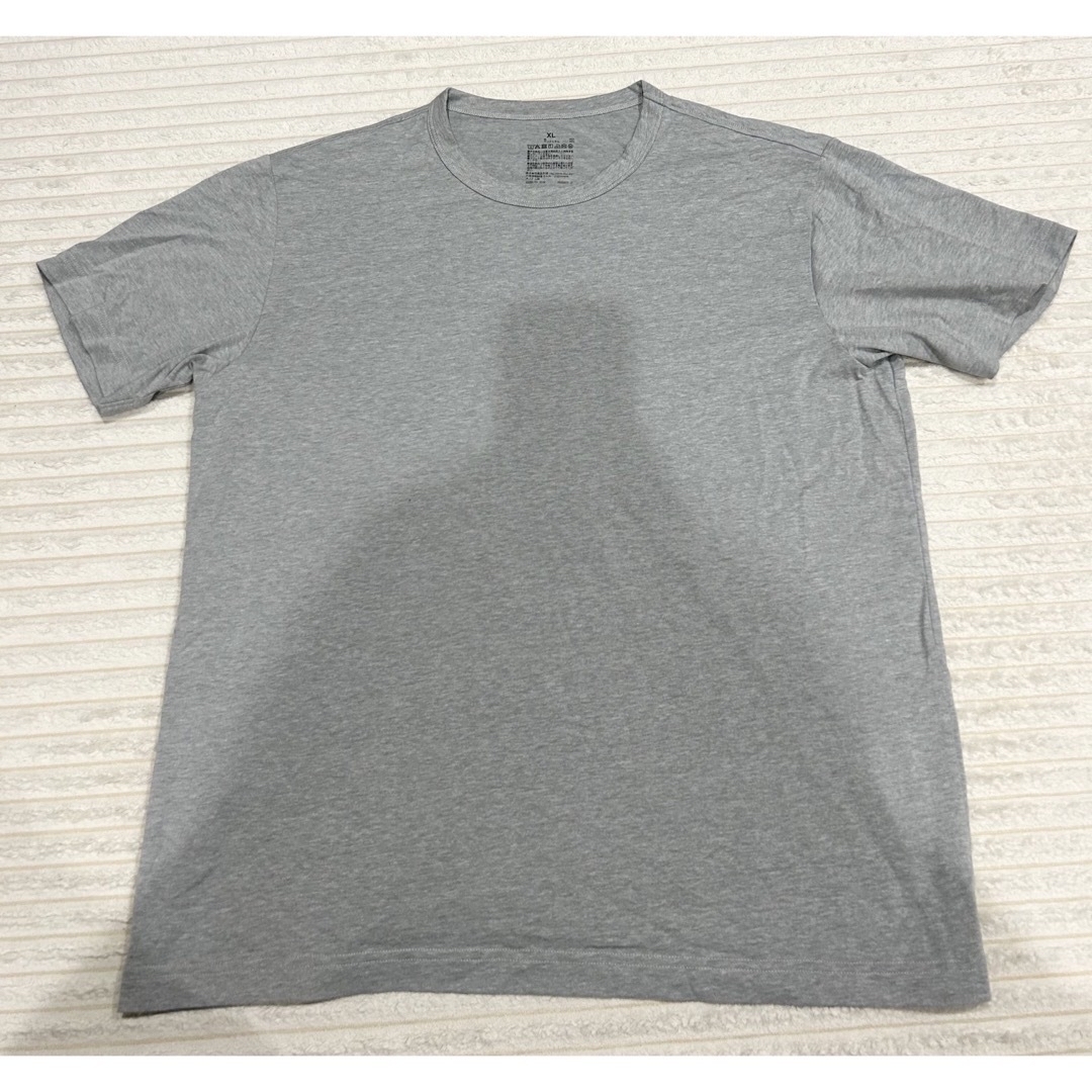 MUJI (無印良品)(ムジルシリョウヒン)の【無印】天竺編みクルーネック半袖Ｔシャツ グレー XL メンズのトップス(Tシャツ/カットソー(半袖/袖なし))の商品写真