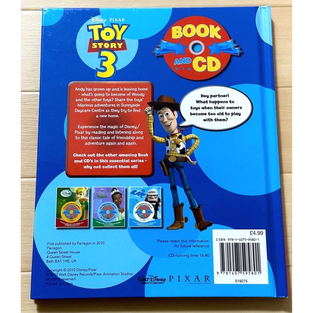 BOOK AND CD TOYSTORY3 PeterPan エンタメ/ホビーの本(洋書)の商品写真