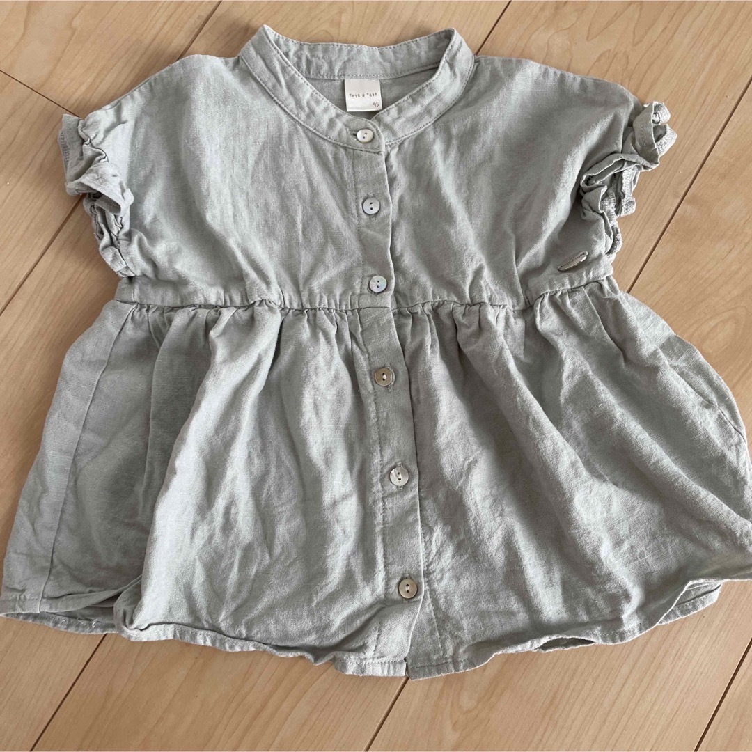 tete a tete(テータテート)の95cm 半袖　女の子 キッズ/ベビー/マタニティのキッズ服女の子用(90cm~)(Tシャツ/カットソー)の商品写真