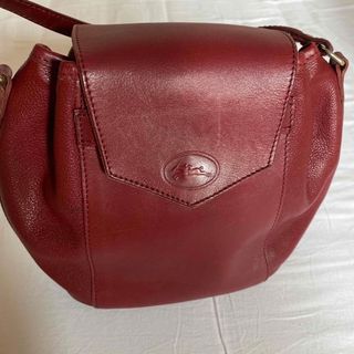 ロンシャン(LONGCHAMP)のロンシャン　ショルダーバッグ　赤　ビンテージ(ショルダーバッグ)