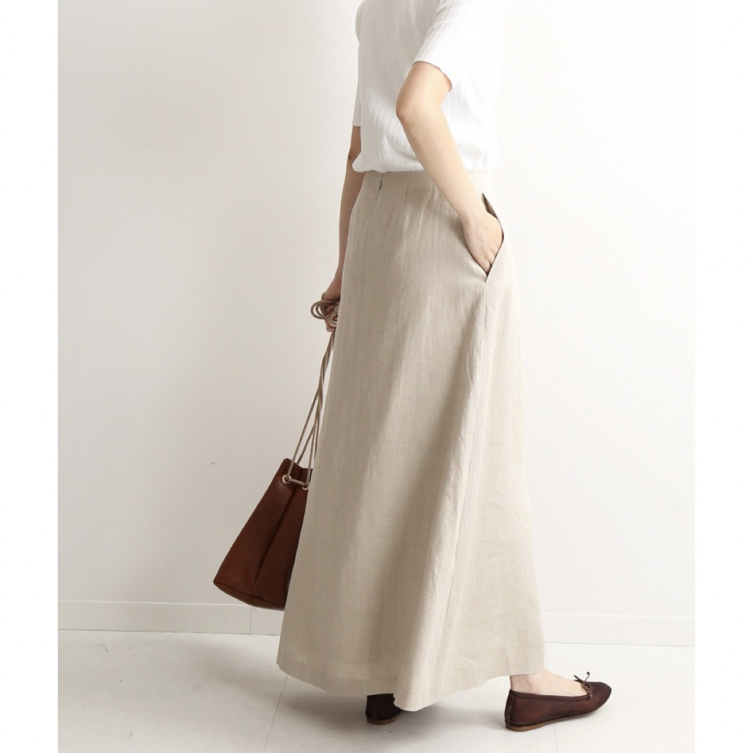 SLOBE IENA(スローブイエナ)のIENA SLOBE リネン  ロングスカート  レディースのスカート(ロングスカート)の商品写真