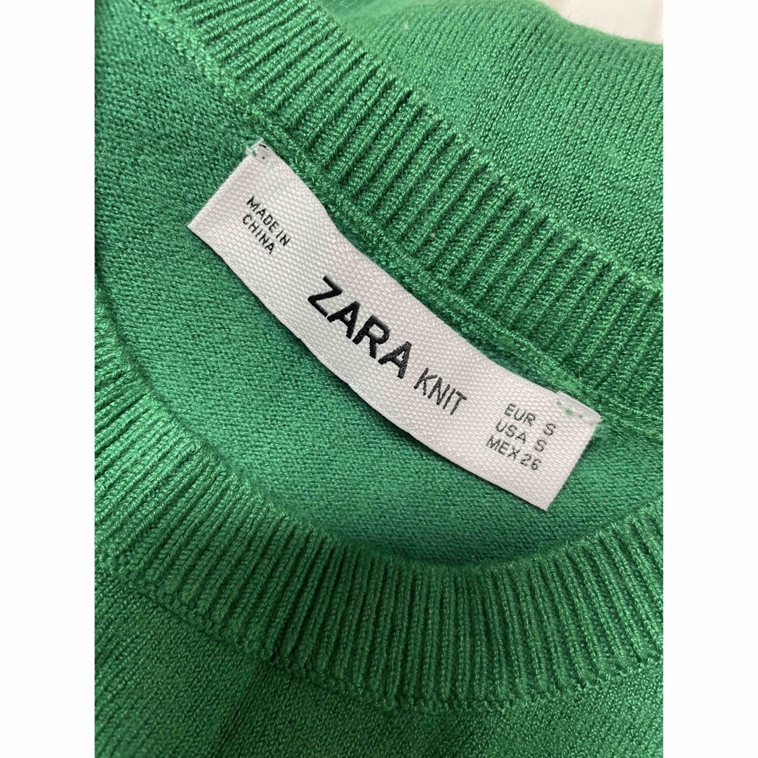 ZARA(ザラ)のゆう様専用　ザラ　ZARA ノースリーブ　ニット　S レディースのトップス(カットソー(半袖/袖なし))の商品写真