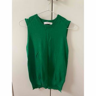 ザラ(ZARA)のゆう様専用　ザラ　ZARA ノースリーブ　ニット　S(カットソー(半袖/袖なし))