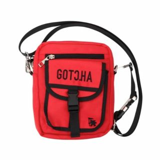 ガッチャ(GOTCHA)の[GOTCHA] 撥水 フラップポケット付き ショルダーポーチ　レッド(ショルダーバッグ)