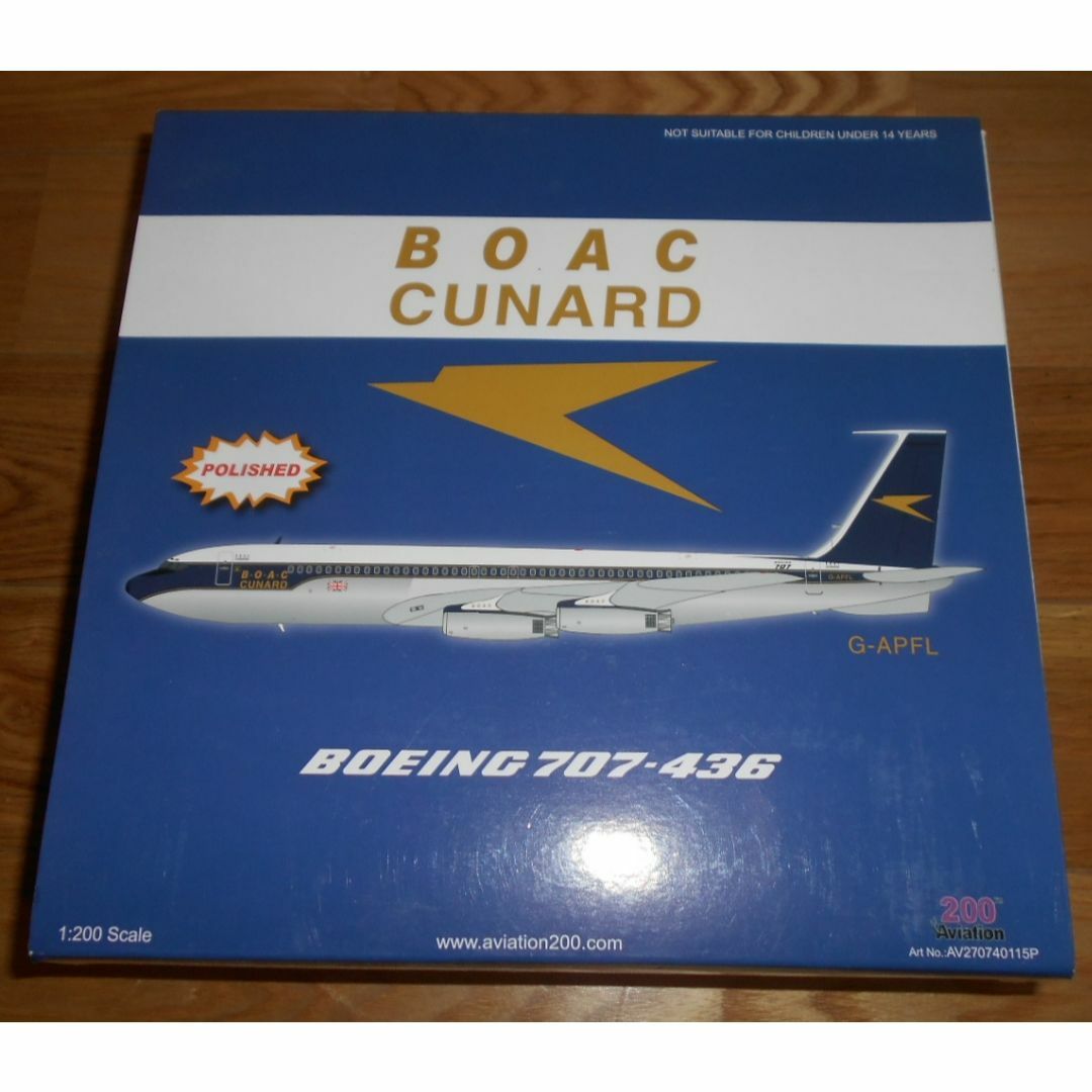 ボーイングAviation200 1/200 BOAC CUNARD B707-436