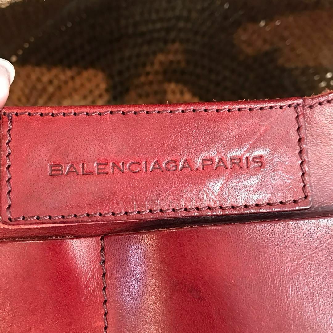 BALENCIAGA　バレンシアガ　ラフィア　かごバッグ　ミラー付き　ハンド