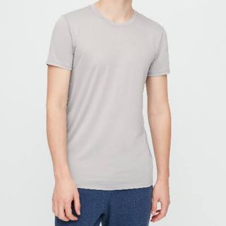 ユニクロ(UNIQLO)の未使用 ユニクロ エアリズム 丸首クルーネックシャツ(Tシャツ/カットソー(半袖/袖なし))