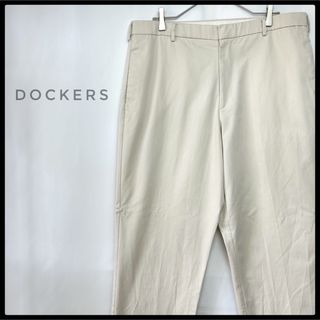 DOCKERS チノパン　ホワイトベージュ　アースカラー　ゆるだぼ　W36L32(チノパン)