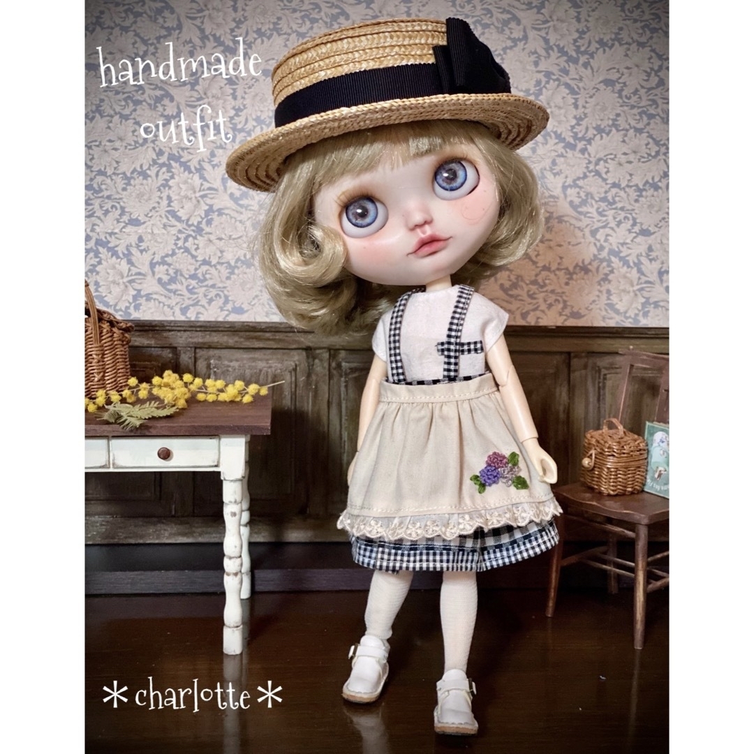 ブライスアウトフィット　ブライス洋服9点セット　＊charlotte＊ ハンドメイドのぬいぐるみ/人形(その他)の商品写真