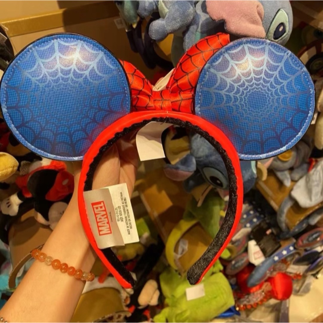 香港ディズニー正規品　スパイダーマン　カチューシャ