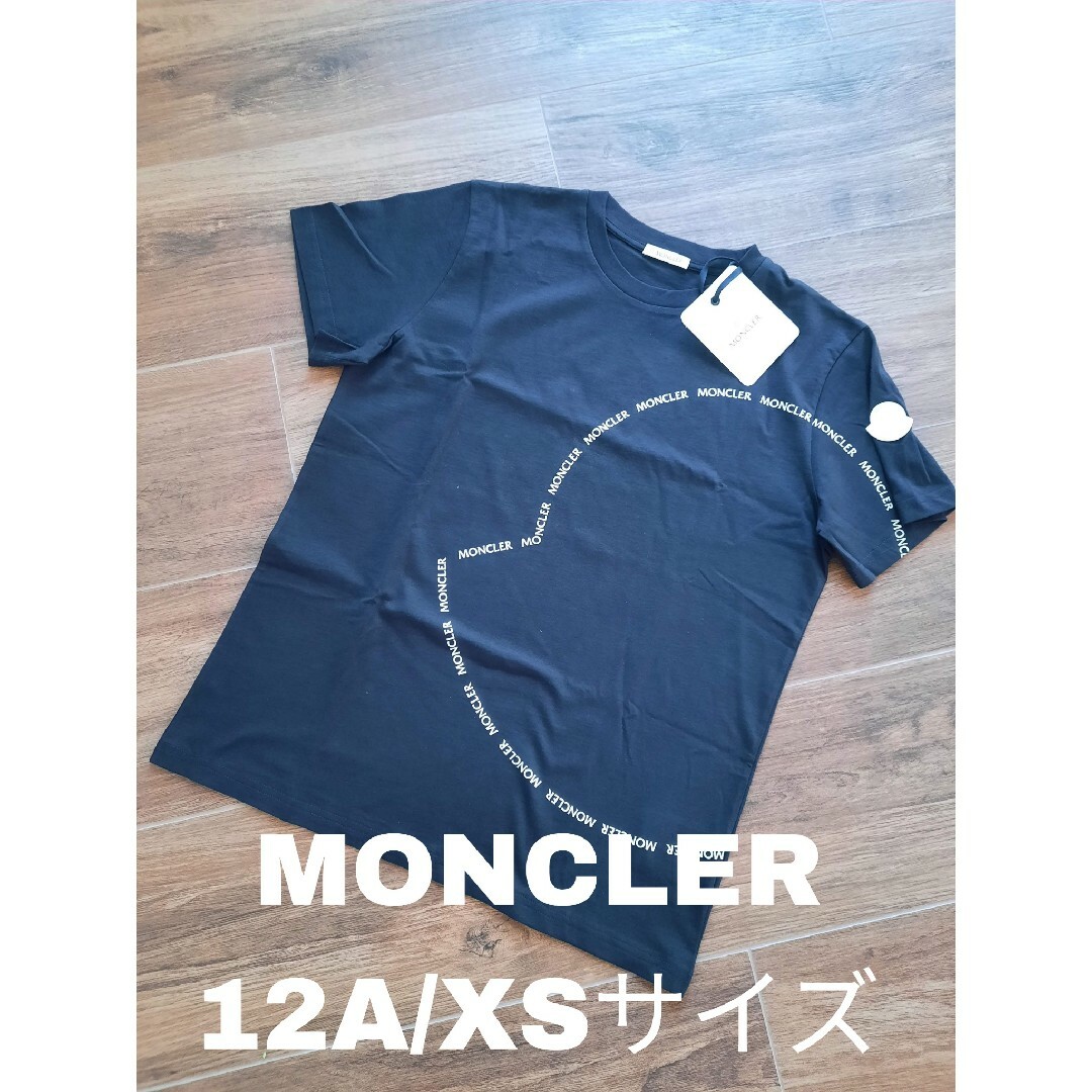 MONCLER - ⭐新品 MONCLER ロゴマーク Tシャツ ダークネイビー 12A/XS ...